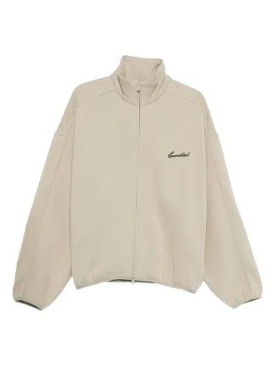 ESSENTIALS HIGH-NECK ZIP-UP SWEATSHIRT