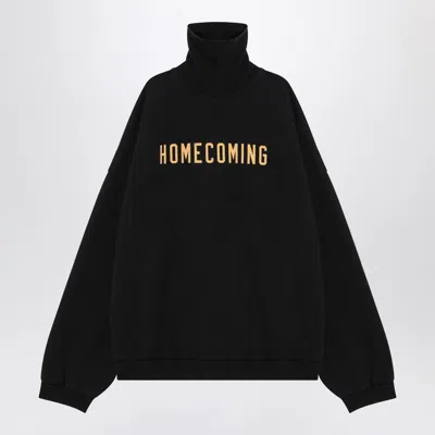 ESSENTIALS FEAR OF GOD ESSENTIALS HIGH-NECKED BLACK HOMECOMING SWEATSHIRT