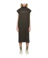 Essentials High-necked Logo Dress In Black