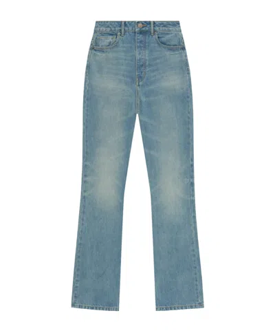 Essentials High Waist Jeans In Blue
