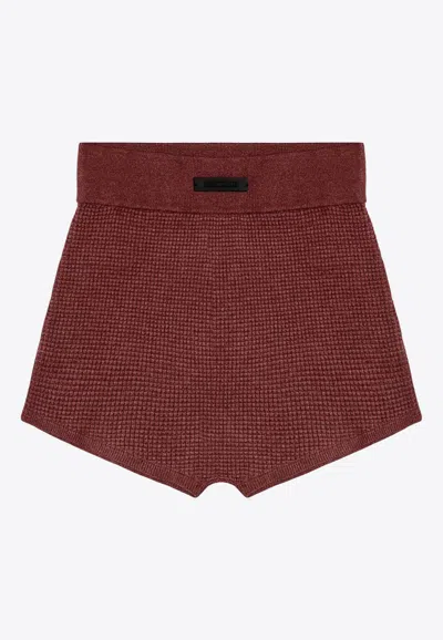ESSENTIALS HONEYCOMB LOGO PATCH MINI SHORTS