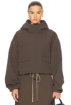 Essentials Hooded Anorak In Brown