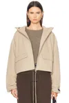 Essentials Hooded Anorak In Desert Sand