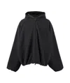 Essentials Hooded Bomber Jacket In Black
