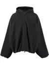 Essentials Hooded Bomber Jacket In Black