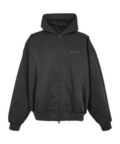 Essentials Hoodie With Zipper Pull-up In Black