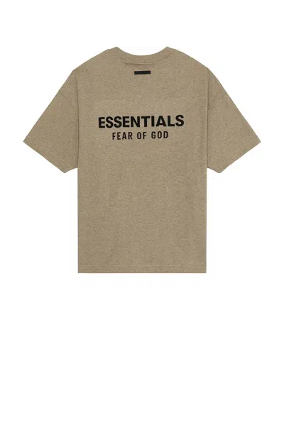 Essentials Jersey Crewneck T-shirt In Heather Gray