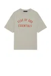 Essentials Jersey Crewneck Tee In Dark Heather