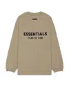 Essentials Jersey Long Sleeve T-shirt In Heather Gray