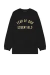 Essentials Logo-print Sweatshirt In Black