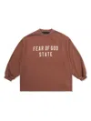 Essentials Jersey-texture Sweatshirt In Red