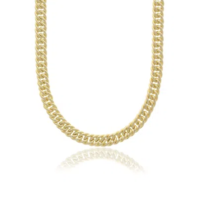 Essentials Jewels Women's Gold Hollow Double Curb Necklace