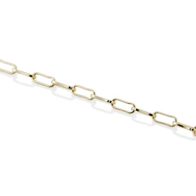 Essentials Jewels Women's Gold Paperclip Chain Bracelet