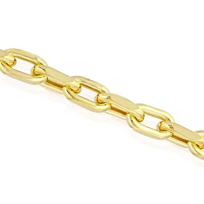 Essentials Jewels Women's Hollow Chunky Link Bracelet Gold