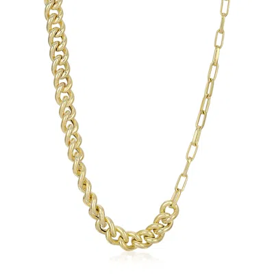 Essentials Jewels Women's Multi-chain Necklace Gold