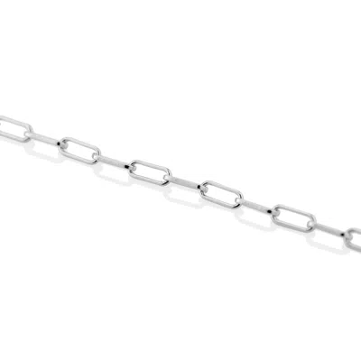Essentials Jewels Women's Paperclip Chain Bracelet In Metallic