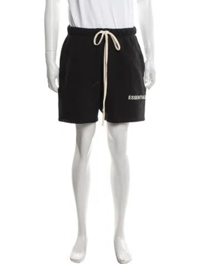 Pre-owned Essentials Jogger Shorts In Black