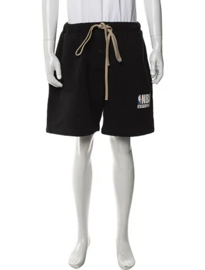 Pre-owned Essentials Jogger Shorts In Black