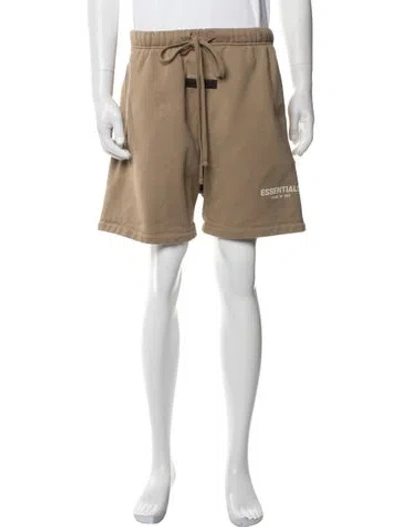 Pre-owned Essentials Jogger Shorts In Neutrals