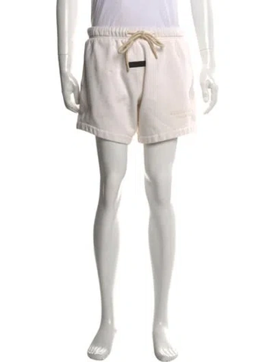 Pre-owned Essentials Jogger Shorts In White