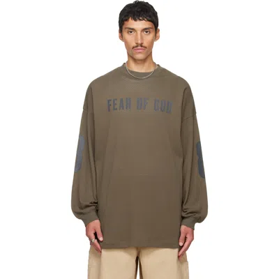 Essentials Khaki Merch Long Sleeve T-shirt In Green