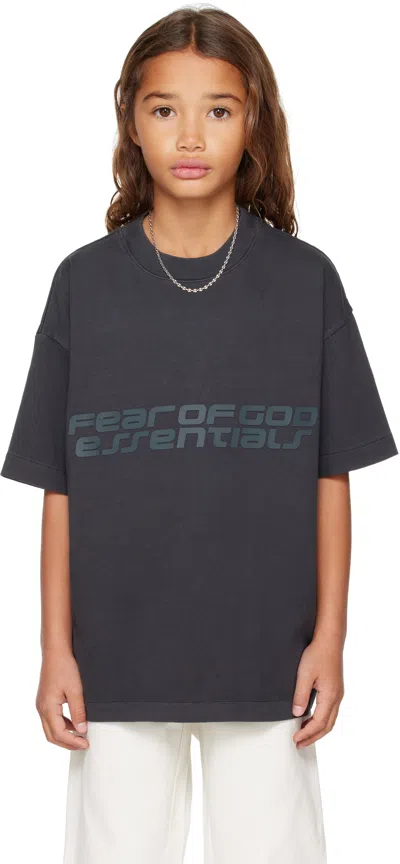 Essentials Kids Black Holiday Classic Short Sleeve T-shirt