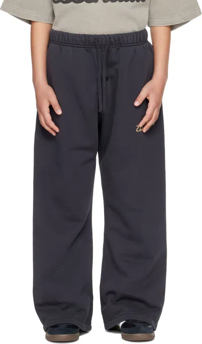 Essentials Kids Black Training Classic Fit Sweatpants In Blue