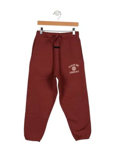 Pre-owned Essentials Kids Boys' Graphic Print Sweatpants In Red