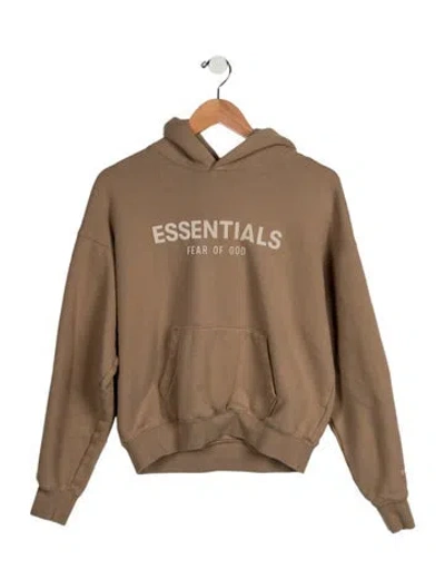 Pre-owned Essentials Kids Boys' Logo Print Hoodie In Neutrals