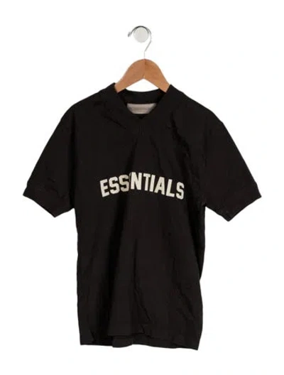 Pre-owned Essentials Kids Boys' Logo V-neck Shirt In Grey