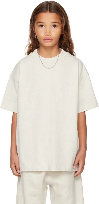 Essentials Kids Gray Holiday Classic Short Sleeve T-shirt In Neutral