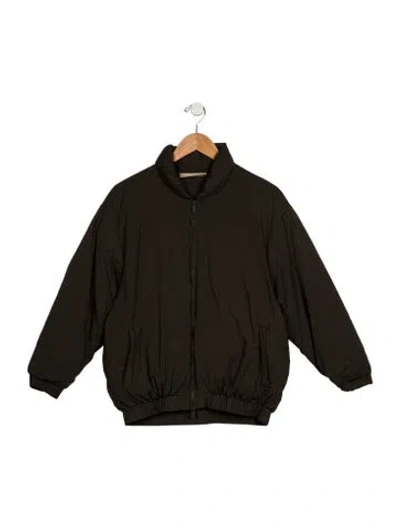 Pre-owned Essentials Kids' Nylon Puffer Jacket In Green