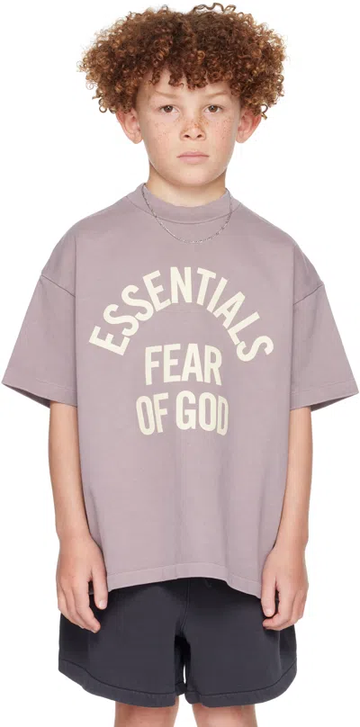 Essentials Kids Purple Campus 90's Short Sleeve T-shirt
