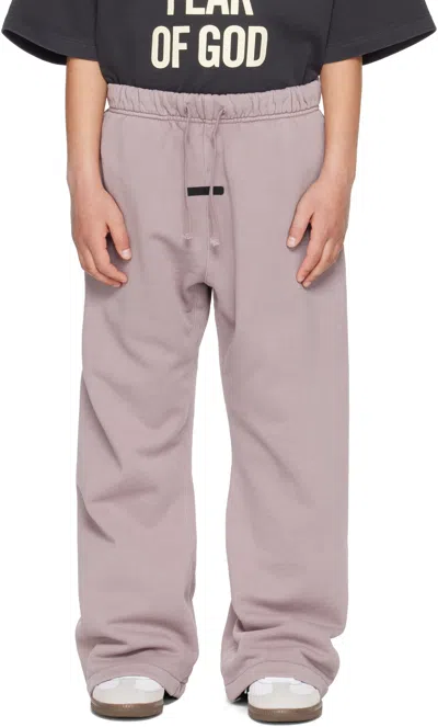 Essentials Kids Purple Signature Flare Sweatpants