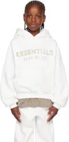 Essentials Kids White Classic Fleece Hoodie In Neutral