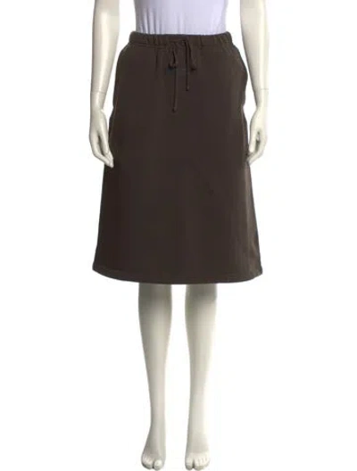 Pre-owned Essentials Knee-length Skirt In Brown