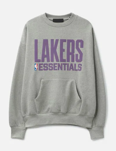 Essentials Lakers Sport Crewneck In Gray