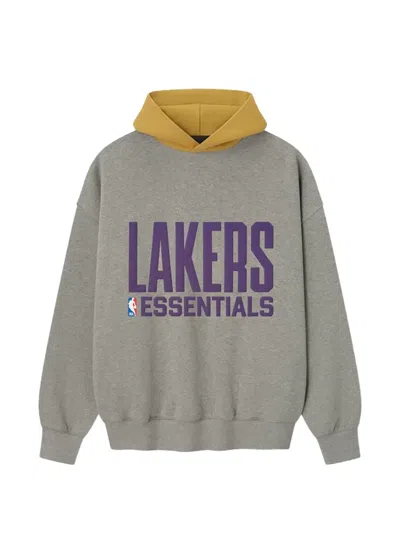 Essentials Lakers Sports Hoodie In Gray