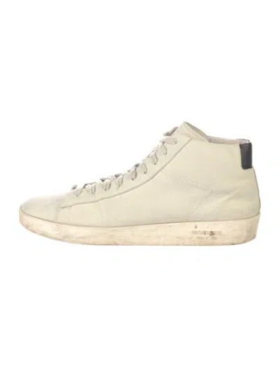 Pre-owned Essentials Leather Sneakers In Neutrals