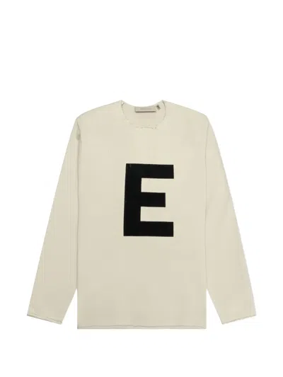 Essentials Kids' Letter Crew-neck Sweater In Neutral