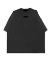 Essentials Logo-appliqué Cotton T-shirt In Black