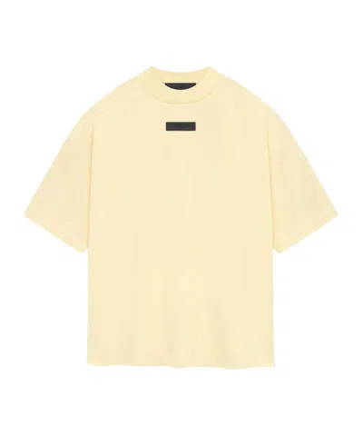Essentials Logo-appliqué Cotton T-shirt In Nude