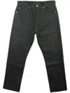 Essentials Logo-appliqué Straight-leg Jeans In Black