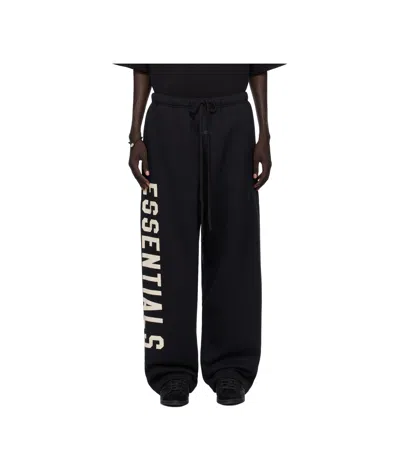 Essentials Logo-banded Track Pants In Black