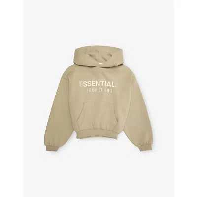 ESSENTIALS ABBEY STONE LOGO COTTON-BLEND HOODIE 2-1