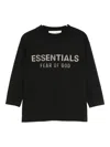 Essentials Logo Cotton T-shirt In Black
