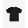 Essentials Jet Black Essential Logo Cotton T-shirt In Black