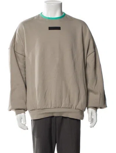 Pre-owned Essentials Logo Crew Neck Sweatshirt In Neutral