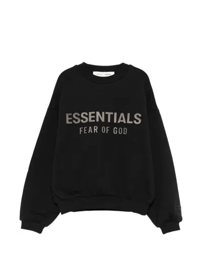 Essentials Kids' Logo Crew Neck T-shirt In Black