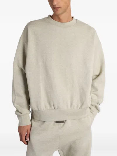 Essentials Logo Crew-neck Sweatshirt In Gray
